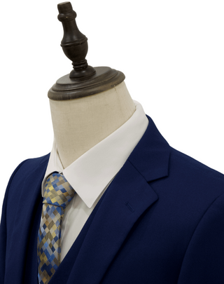 Mazari Vested Slim Fit Suit - Paris Blue 1525