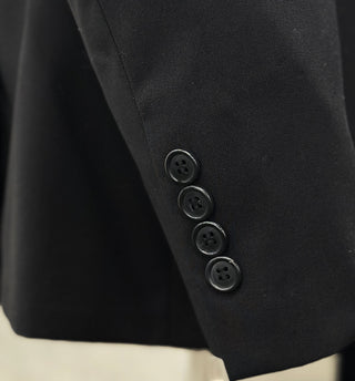 Profile Slim Fit Vested Suit - Black