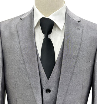 Profile Slim Fit Vested Suit - Shark Skin Gray
