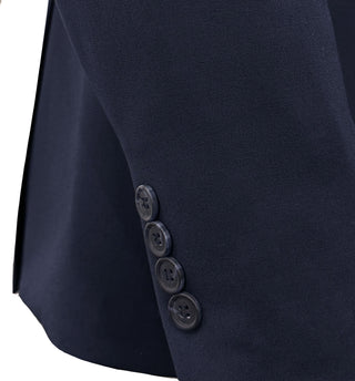 Profile Slim Fit Vested Suit - Navy Blue