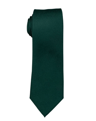 Zenio Geometric Slim Tie - Hunter Green