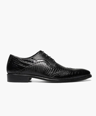 Stacy Adams Gregorio Leather Sole Wingtip Oxford Shoe - Black