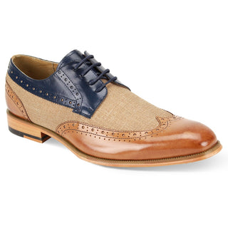 Giovanni Hunter Tan and Navy Wingtip Oxford