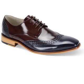 Gala Navy/Chocolate Brown Wingtip Oxford Shoes