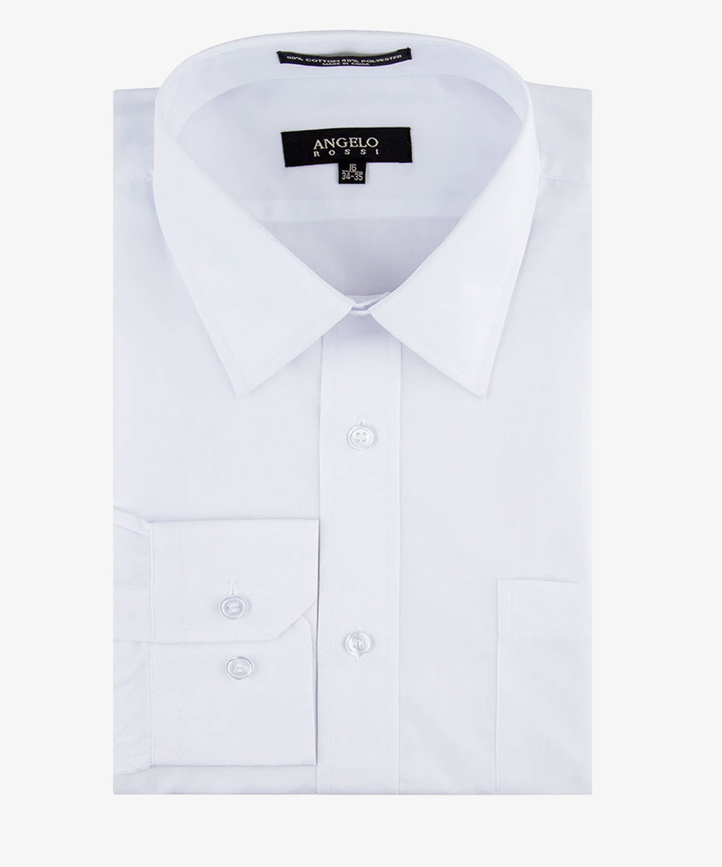 Angelo Rossi Modern Fit Dress Shirt - White – MDZ Menswear