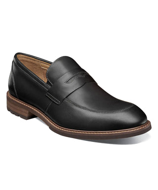 Florsheim Moc Toe Penny Loafer Dress Shoe - Black