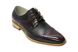 Giorgio Venturi 6770 Burgundy Cap Toe Oxford Shoes