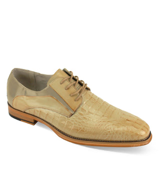 Giovanni Mason Oxford Lace Up Shoes - Natural