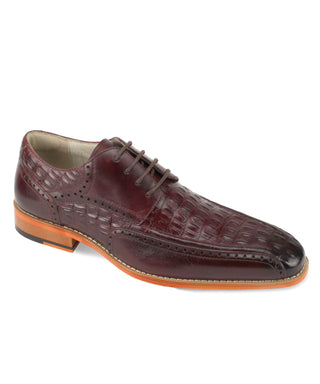 Giovanni Milford Oxford Lace Up Shoes - Burgundy