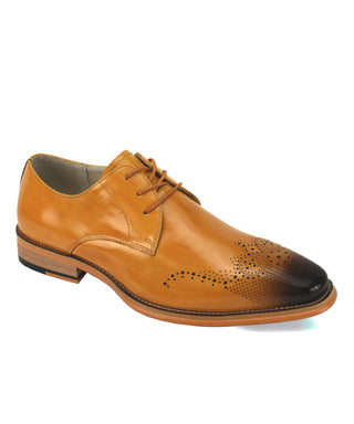 Giovanni Owen Brogue Oxford Dress Shoe - Scotch