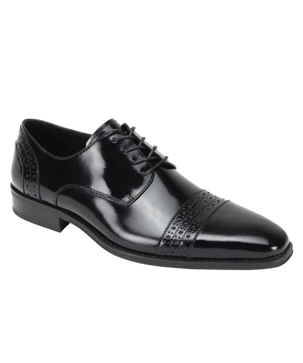 Giovanni Lester Cap Toe Dress Shoe - Black – MDZ Menswear