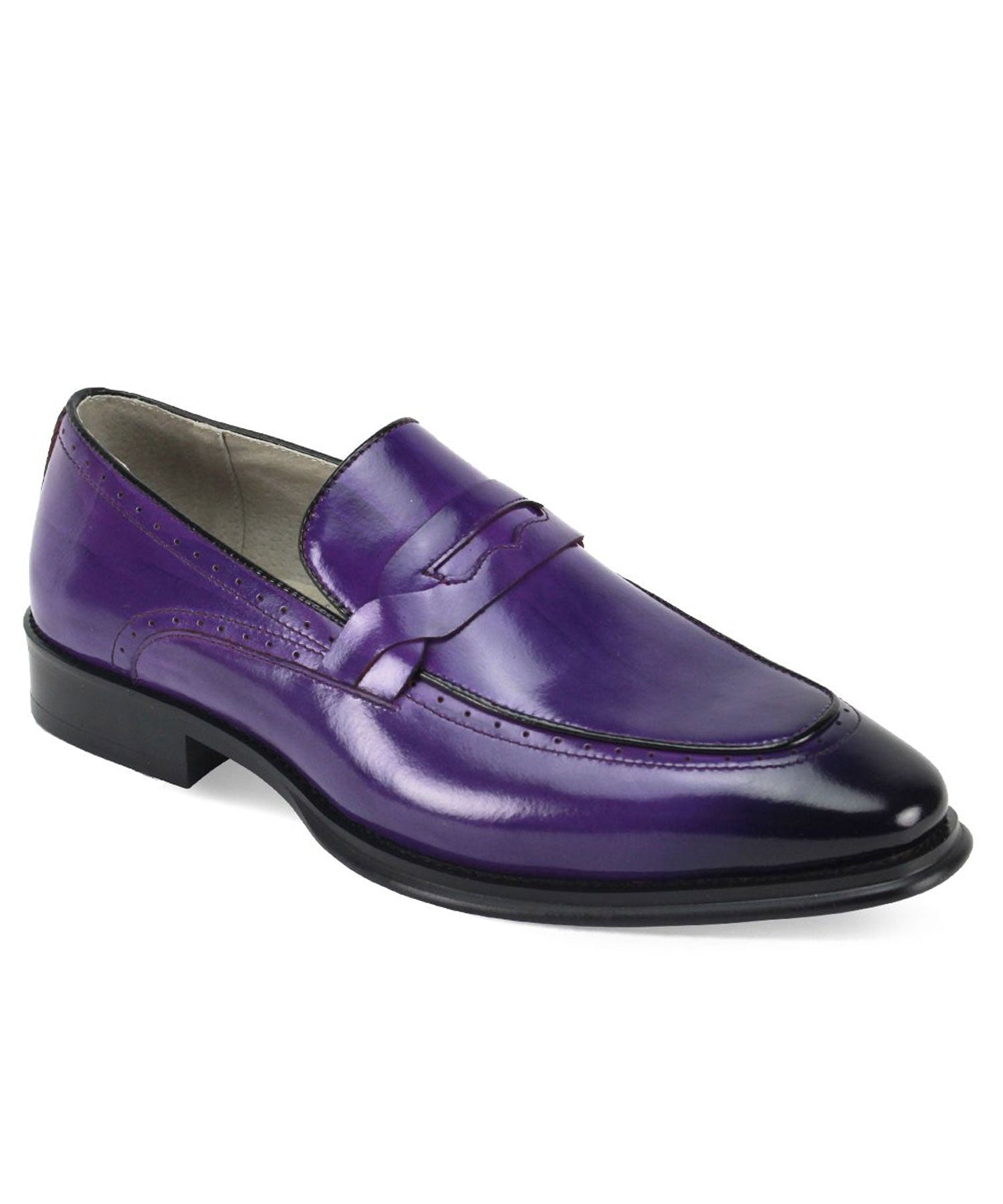 Giovanni Nathan Loafer Dress Shoes Purple – MDZ Menswear