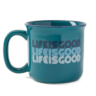 Life is Good Gradient Happy Camper Mug - Persian Blue