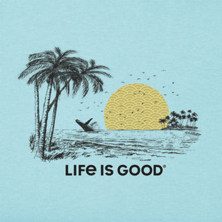 Life Is Good Breach Crusher T-Shirt - Beach Blue