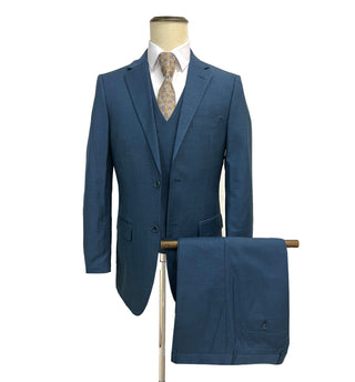 Mazari Vested Suit - Paris 6100 French Blue