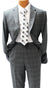 Charcoal Windowpane Modern Fit Suit
