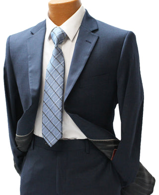Navy Windowpane Modern Fit Suit