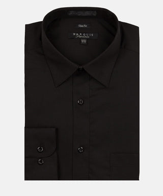 Marquis Slim Fit Dress Shirt - Black