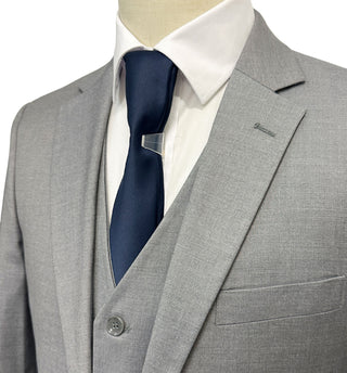 Mazari Vested Modern Fit Suit - Paris Silver 1500