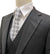 Mazari Vested Modern Fit Suit - Paris Black 6100
