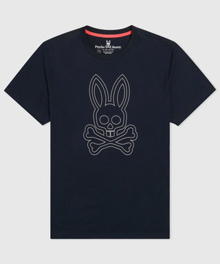 Psycho Bunny Larkin Big Bunny Graphic Tee - Navy