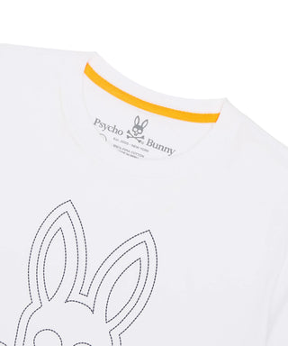 Psycho Bunny Larkin Big Bunny Graphic Tee - White