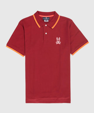 Psycho Bunny Gresham Embroidered Polo - Rio Red
