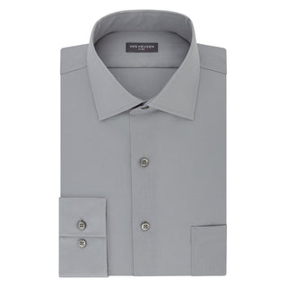 Van Heusen Regular Fit Flex Wrinkle Free Dress Shirt - Grey Mist