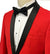 Vinci Slim Fit Tuxedo Suit - Red