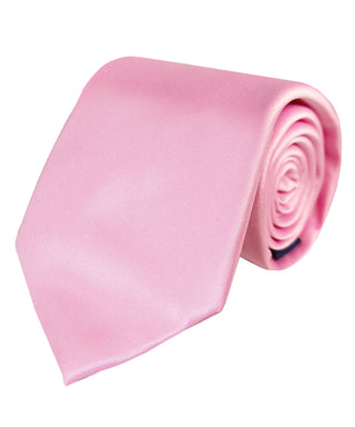 Zenio Skinny Solid Tie - Pink