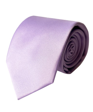 Zenio Skinny Solid Tie - Lavender