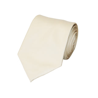 Stacy Adams Solid Tie and Handkerchief - Ivory