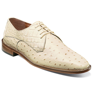 Stacy Adams Russo Ivory Plain Toe Oxford Dress Shoes