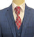 Mazari Vested Windowpane Modern Fit Suit - Paris Blue 2038