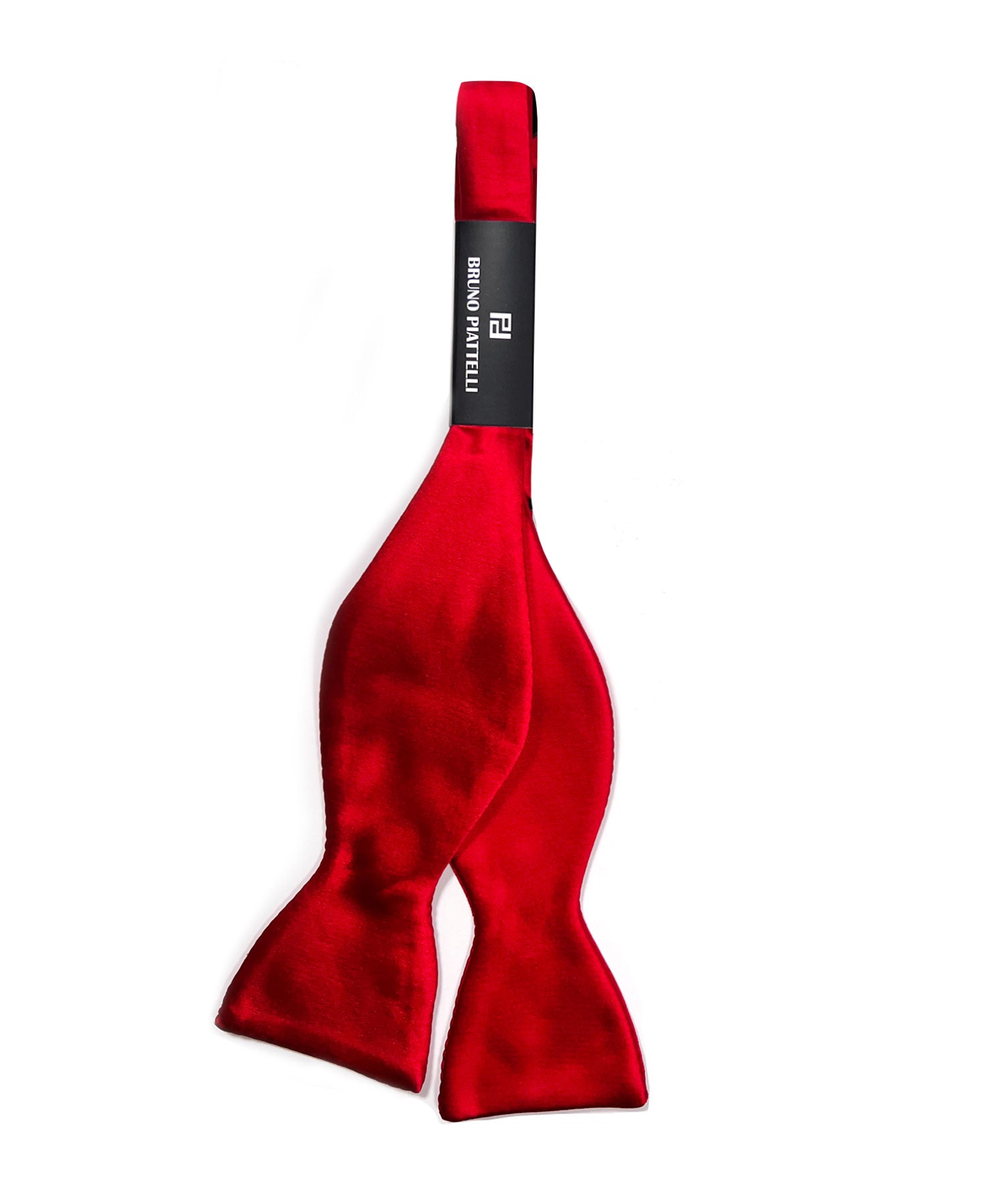 Bruno Piattelli Solid Silk Bow Tie - Fire Red – MDZ Menswear