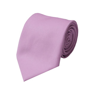 Solid Lilac Tie and Handkerchief