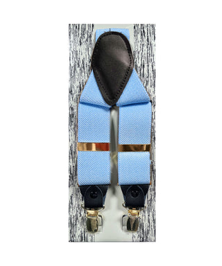 Fratello Clip On Suspenders - Light Blue