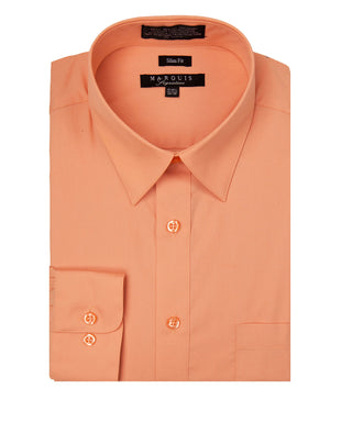 Marquis Slim Fit Dress Shirt - Apricot