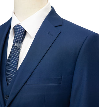 Profile Slim Fit Vested Suit - Blue