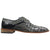 Stacy Adams Triolo Black and Gray Oxford Shoes